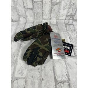 NWT New GORE-TEX Thinsulate INSULATED Cowhide Trim MNS MED Camouflage Gloves